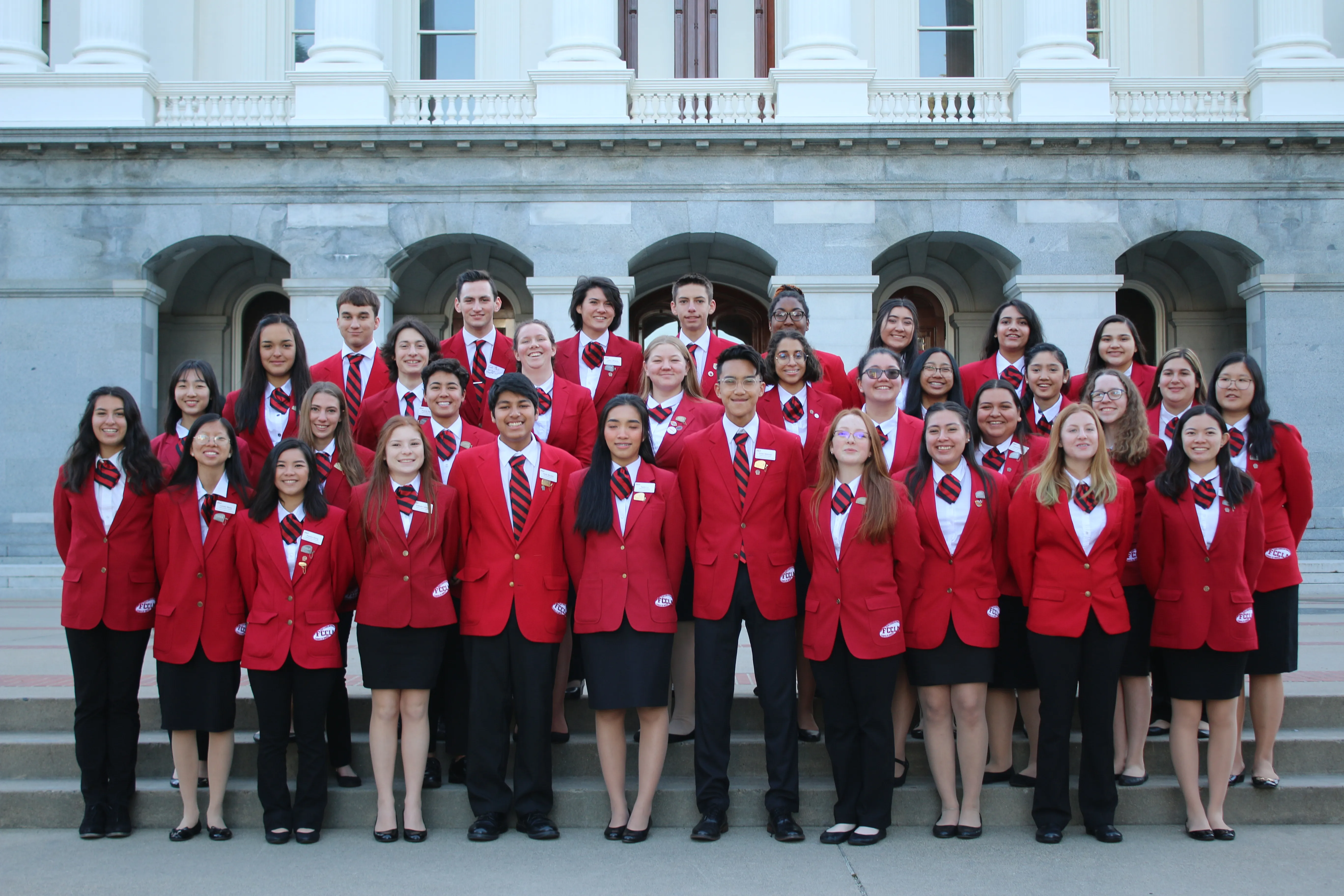 group of fccla students